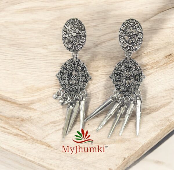 Oxidised Jhumka Earring For Women